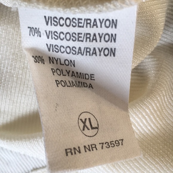 Fiii ITALY VINTAGE ZIP UP RAYON & NYLON XL POLO - Picture 4 of 4